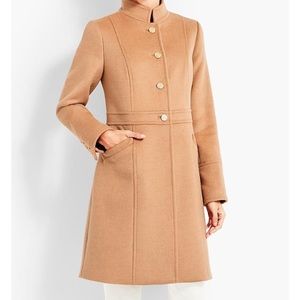 Talbott Military-Style Stand Collar Coat